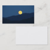 満月の名刺のオレンジ満月 名刺 (正面/裏面)