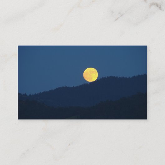 満月の名刺のオレンジ満月 名刺 (正面)