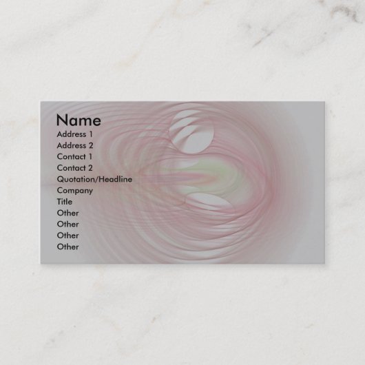 満月の名刺の下 名刺 (正面)