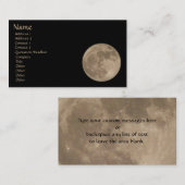 満月の名刺はあなたのカードを個人化します 名刺 (正面/裏面)