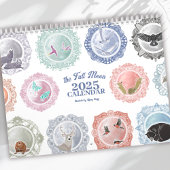 満月の名前のアー図解入りの、写真付きのト カレンダー