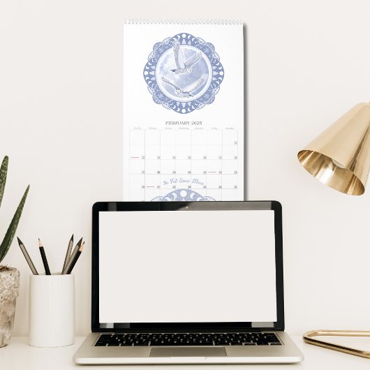満月の名前のアー図解入りの、写真付きのト カレンダー