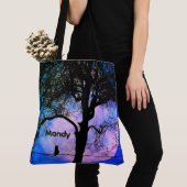 満月の名前の黒猫 トートバッグ (クローズアップ)