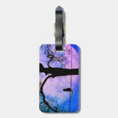 満月の名前の黒猫 ラゲッジタグ (裏面縦)