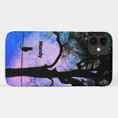 満月の名前の黒猫 Case-Mate iPhoneケース (裏面(横))