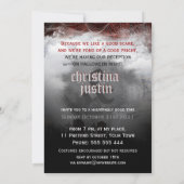 満月の墓地の夢 ハロウィンパーティーの招待状 招待状 (裏面)