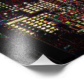 満月の夜のニューヨークのスカイライン フォトプリント            (角)