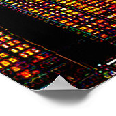 満月の夜のニューヨークのスカイライン ポスター (角)