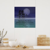 満月の夜の下のファントム船。 ポスター (キッチン)