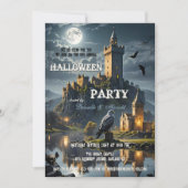 満月の夜の城ハロウィンパーティー 招待状 (正面)