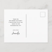 満月の夜の桟橋　ありがとうございます ポストカード (裏面)