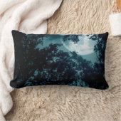 満月の夜の森 ランバークッション (ブランケット)