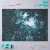 満月の夜の森 薄葉紙 (クラフト)