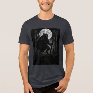 満月の夜の浮浪者 トライブレンドTシャツ