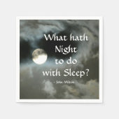 満月の夜の眠りに関するもの スタンダードカクテルナプキン (正面)