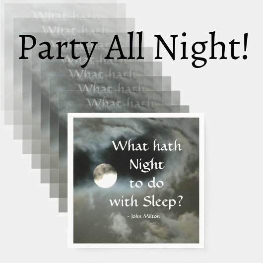 満月の夜の眠りに関するもの スタンダードカクテルナプキン