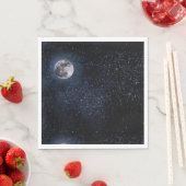 満月の夜の空の星の宇宙 スタンダードランチョンナプキン (インサイチュ)