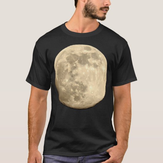 満月の夜の空ザムーン Tシャツ (正面)