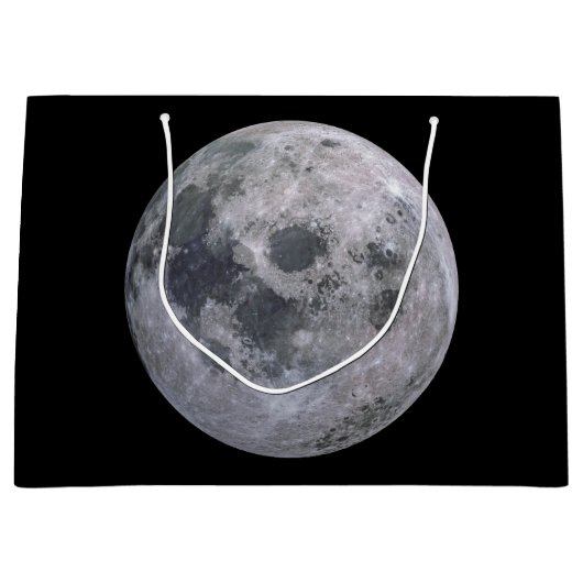 満月の大きいギフトバッグ ラージペーパーバッグ (正面)