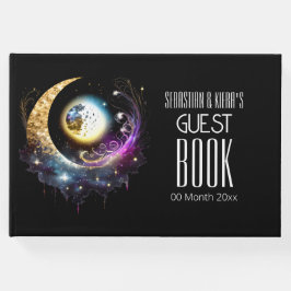 満月の天黒マゼンタ星空の夜 ゲストブック