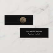 満月の小型しおりの名刺 スキニー名刺 (正面/裏面)