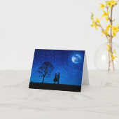 満月の恋人たち カード (黄色い花)