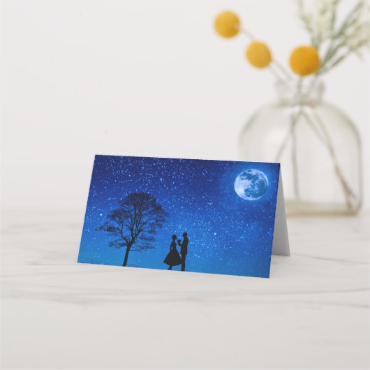満月の恋人たち プレイスカード (裏面)