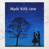 満月の恋人たち ワインラベル (シングルラベル)