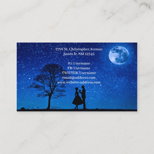 満月の恋人たち 名刺 (裏面)