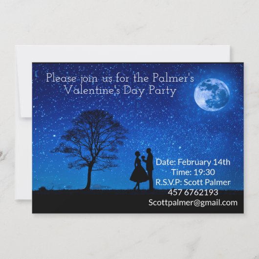 満月の恋人たち 招待状 (正面)