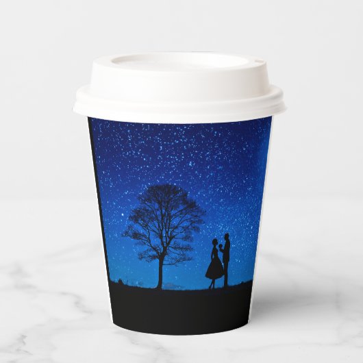 満月の恋人たち 紙コップ (正面)