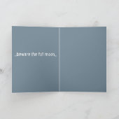 満月の恐怖 ハロウィンカード シーズンカード (内部)