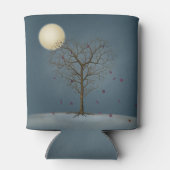 満月の憂鬱なハート型の木 缶クーラー (裏面)