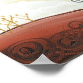 満月の日の入り ポスター (角)