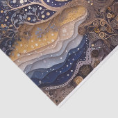 満月の昇る、生命の木、天のテーマ 薄葉紙 (詳細)