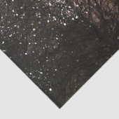 満月の星空の夜の森のデコページ 薄葉紙 (詳細)