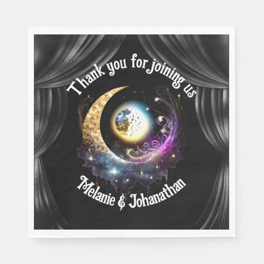 満月の星空の天幕 スタンダードランチョンナプキン (正面)