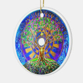 満月の曼荼羅のオーナメント セラミックオーナメント (左)