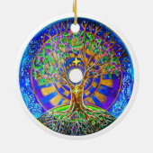 満月の曼荼羅のオーナメント セラミックオーナメント (裏面)