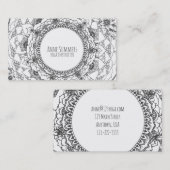 満月の曼荼羅カード 名刺 (正面/裏面)