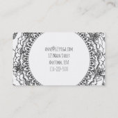 満月の曼荼羅カード 名刺 (裏面)