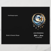 満月の月の天空3D夜空シック (裏面)