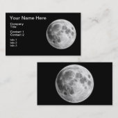 満月の月の惑星の地球 名刺 (正面/裏面)