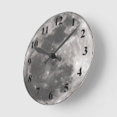満月の月時計 ラウンド壁時計 (傾斜)