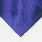 満月の森の星空の夜 フリースブランケット (角)