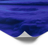 満月の森の星空の夜 ポスター (角)