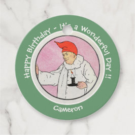 満月の母ガチョウの誕生日パーティーのアイテムに男性 フェイバータグ