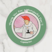 満月の母ガチョウの誕生日パーティーのアイテムに男性 フェイバータグ (裏面)