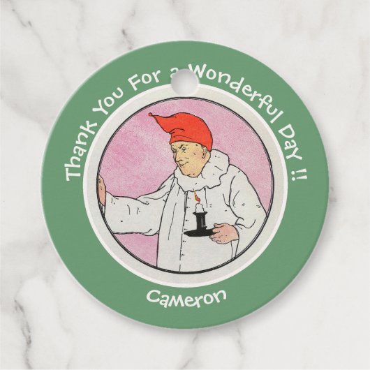 満月の母ガチョウの誕生日パーティーのアイテムに男性 フェイバータグ (正面)