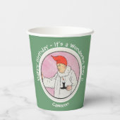 満月の母ガチョウの誕生日パーティーのアイテムに男性 紙コップ (裏面)